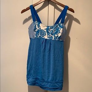 Blue lululemon tank